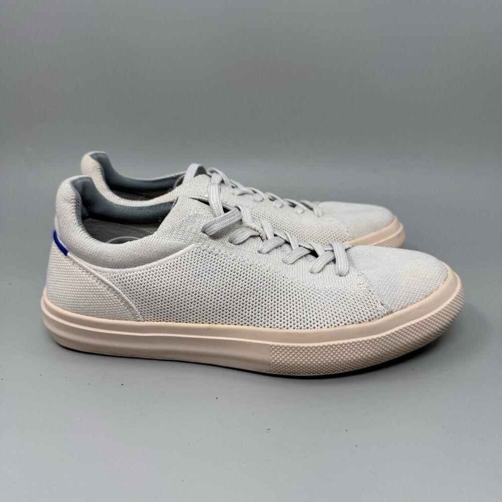 Rothy's RS02 Sneaker Bone Lace Up Low Top Casual Knit Women Size 8